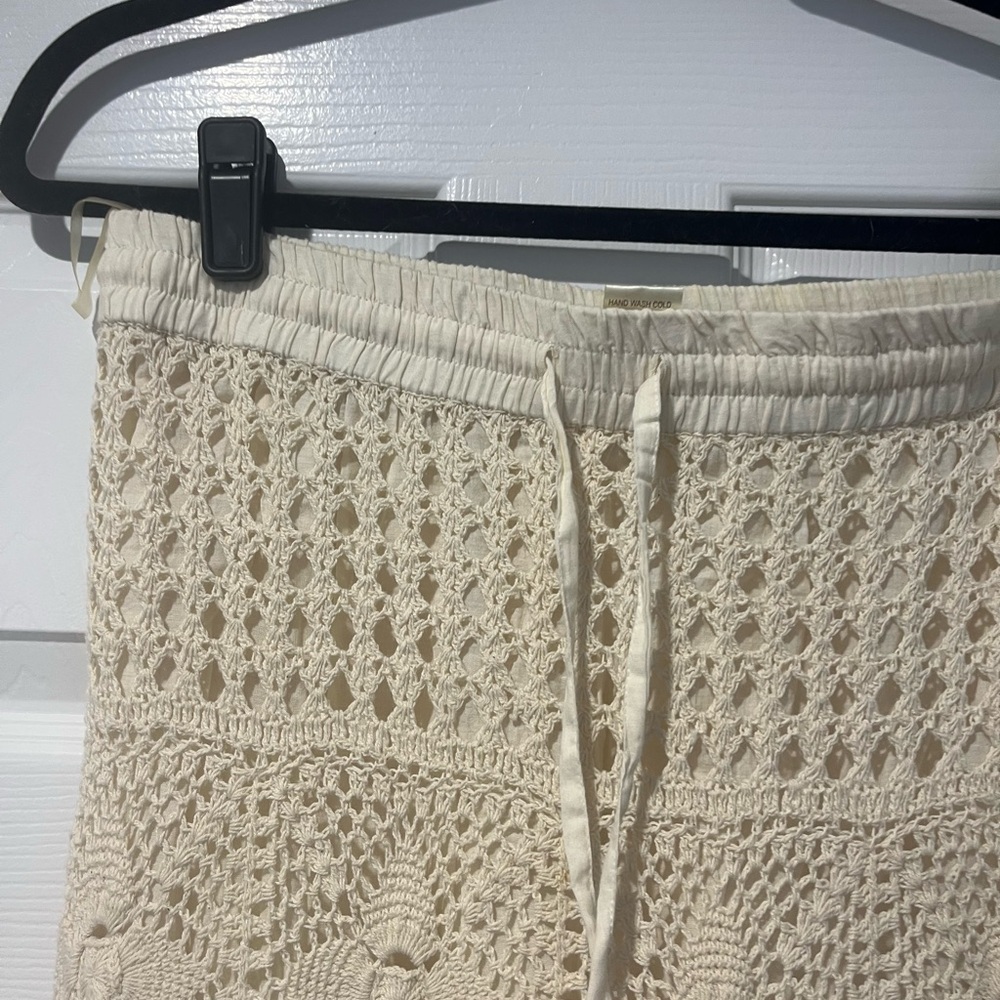 Lucky & CoCo Cream Cotton lined Crochet Maxi Skirt - Picture 4 of 7